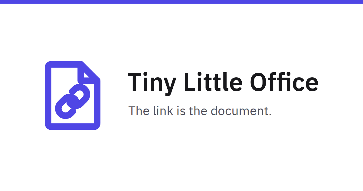 Tiny Little Office